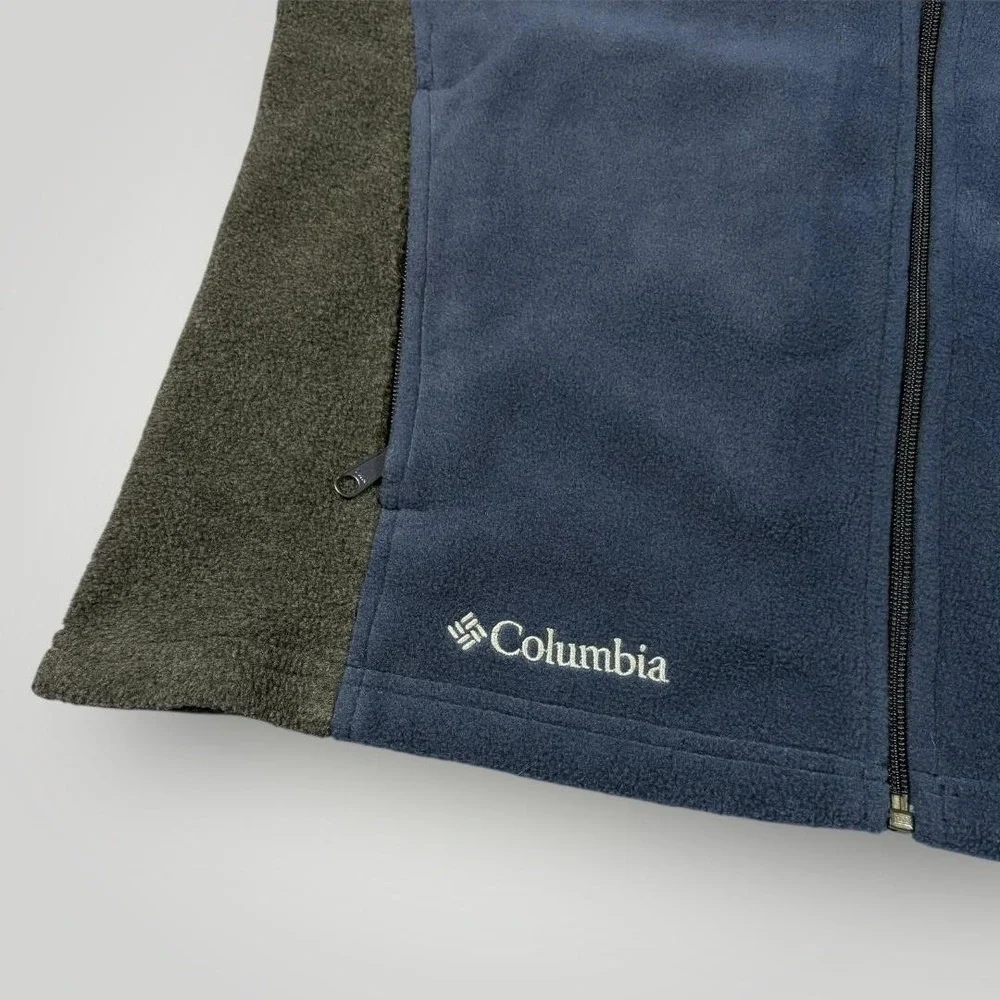 Old Dominion Monarchs‎ Fleece Jacket Vest Mens Medium Blue NCAA Columbia College